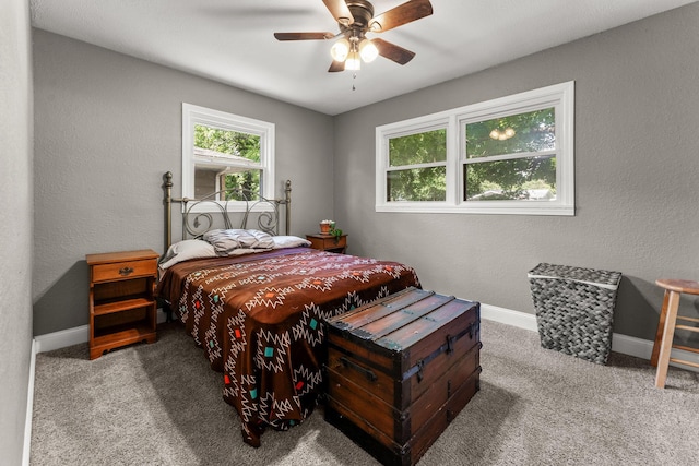 522 S Belcrest Ave, Springfield, MO 65802 - carpeted bedroom with baseboards and ceiling fan