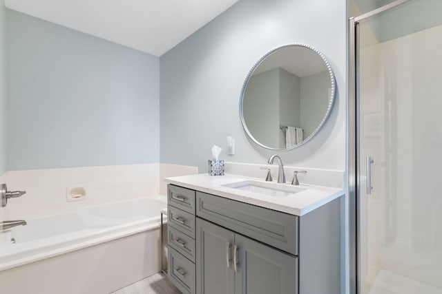 3314 Winged Foot Dr, Nixa, MO 65714 - full bath with vanity, a bath, and a stall shower