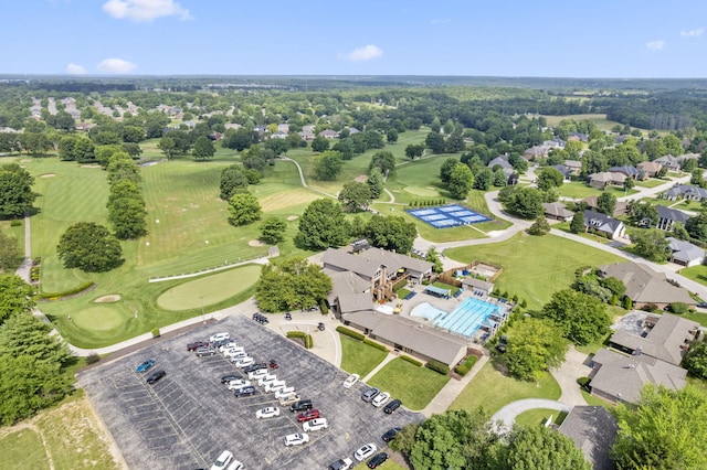 3314 Winged Foot Dr, Nixa, MO 65714 - bird's eye view of a local golf course and a pool area