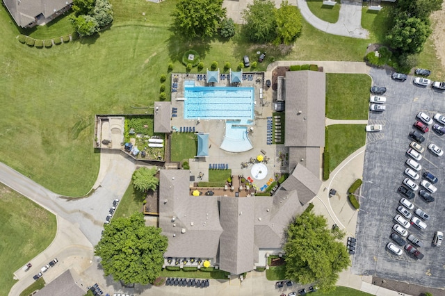 3314 Winged Foot Dr, Nixa, MO 65714 - aerial view of a pool area