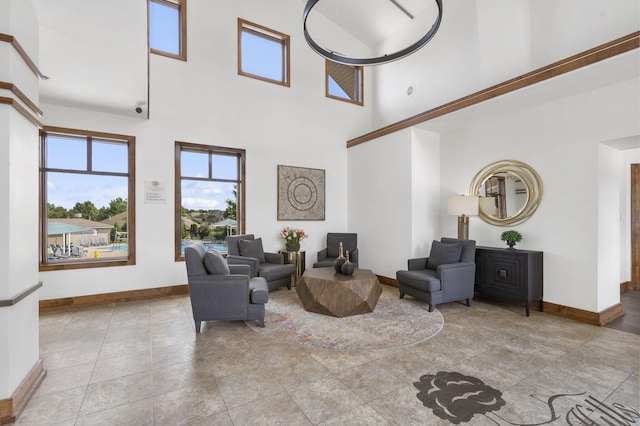 3314 Winged Foot Dr, Nixa, MO 65714 - living area with plenty of natural light and a towering ceiling