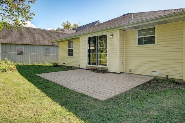 2816 N Pierce Ave, Springfield, MO 65803 - back of house with a patio and a shingled roof
