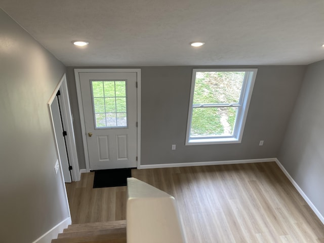 507 W Clouse St, Mountain Grove, MO 65711 - doorway featuring wood finished floors and recessed lighting