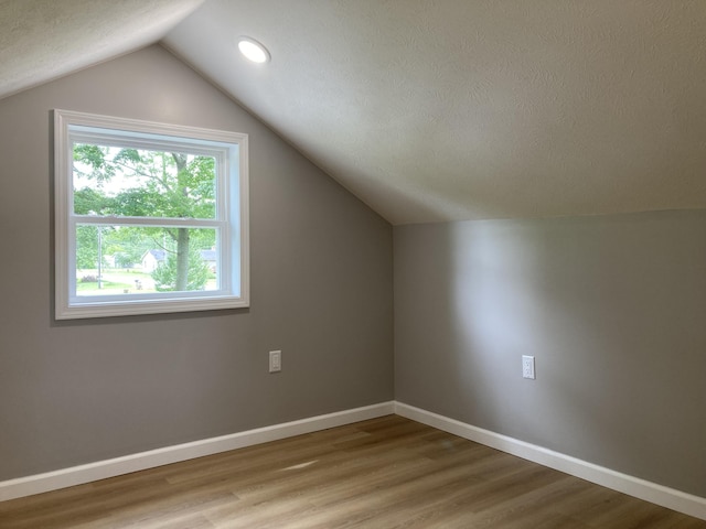 507 W Clouse St, Mountain Grove, MO 65711 - bonus room with vaulted ceiling, light wood-type flooring, and a textured ceiling