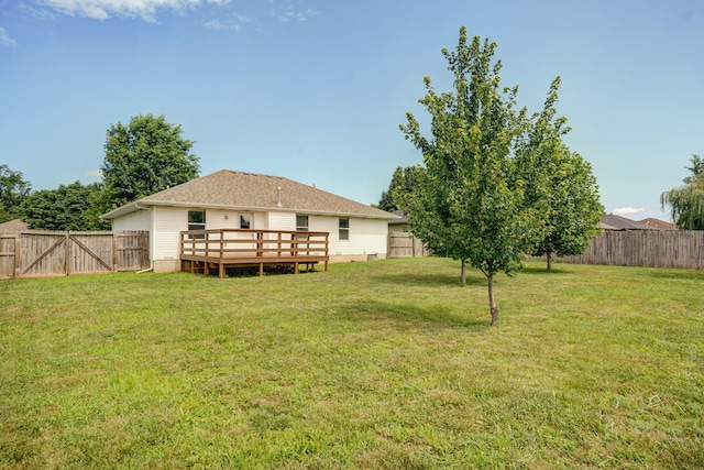 844 S Natalie Ave, Springfield, MO 65802 - back of house featuring a fenced backyard and a deck