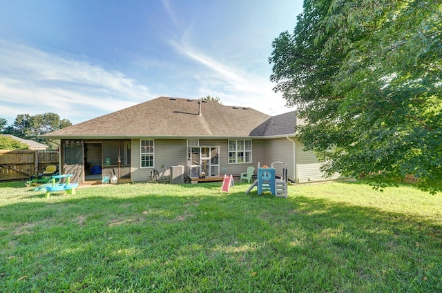5055 E Cherry Pl, Springfield, MO 65809 - rear view of house with roof with shingles