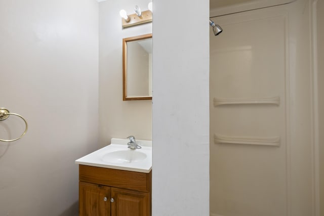 2266 E Barataria St, Springfield, MO 65804 - bathroom with vanity and a shower