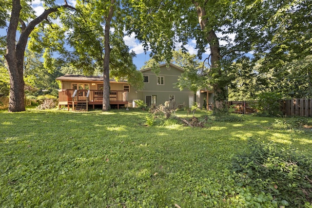 2266 E Barataria St, Springfield, MO 65804 - rear view of property featuring a deck