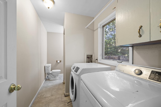 2266 E Barataria St, Springfield, MO 65804 - laundry room featuring separate washer and dryer and cabinet space