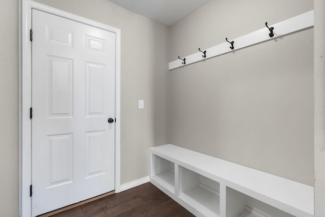 1950 S Trinidad Dr, Ozark, MO 65721 - mudroom featuring dark wood-style flooring and baseboards