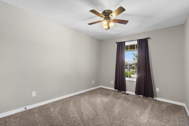 1950 S Trinidad Dr, Ozark, MO 65721 - carpeted spare room featuring ceiling fan and baseboards