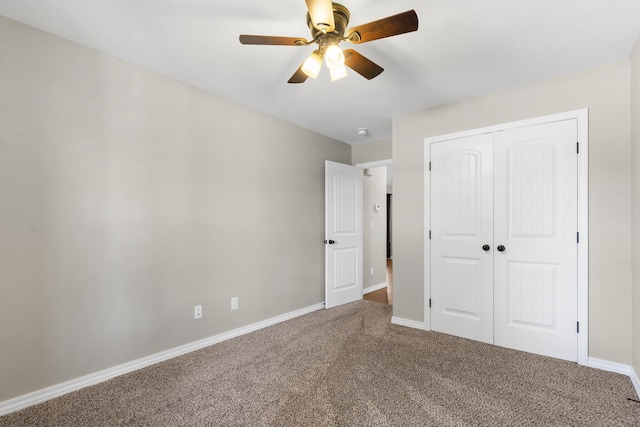1950 S Trinidad Dr, Ozark, MO 65721 - unfurnished bedroom featuring carpet floors, a closet, and ceiling fan