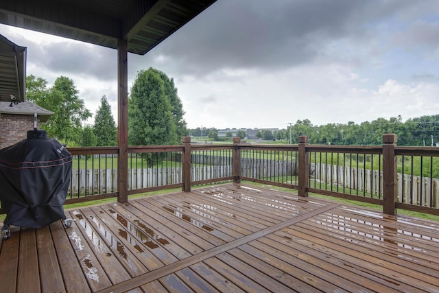 4604 E Kentbrook Dr, Springfield, MO 65802 - wooden terrace featuring a grill