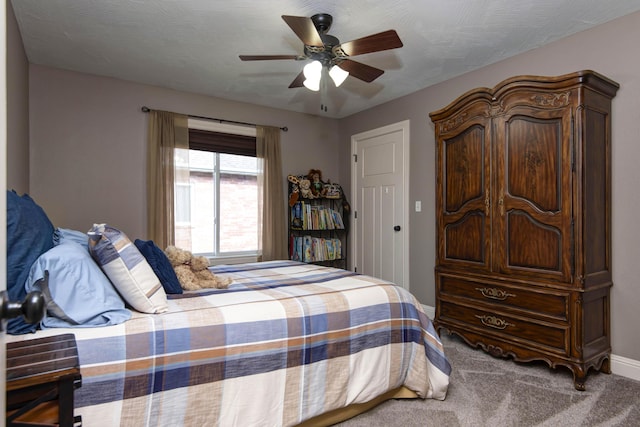 4604 E Kentbrook Dr, Springfield, MO 65802 - carpeted bedroom with a ceiling fan and baseboards