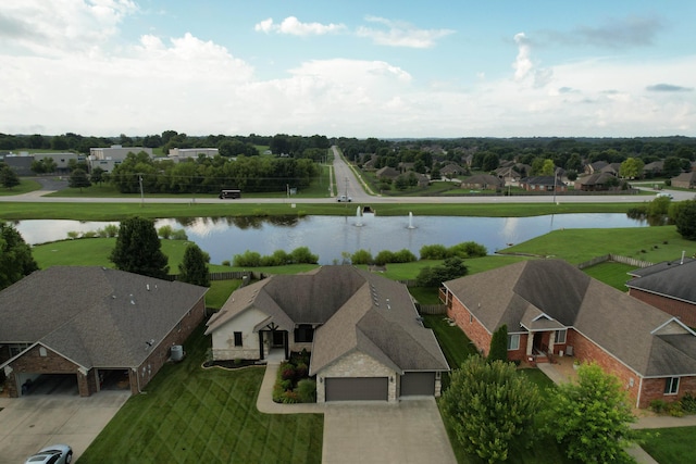 4604 E Kentbrook Dr, Springfield, MO 65802 - aerial perspective of suburban area featuring a nearby body of water