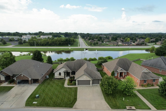4604 E Kentbrook Dr, Springfield, MO 65802 - aerial perspective of suburban area with a large body of water