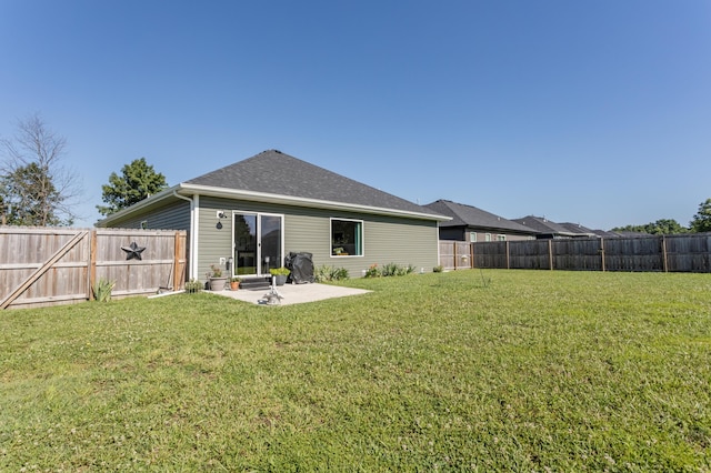 622 N Dean Ln, Republic, MO 65738 - back of house featuring a patio, a fenced backyard, and a shingled roof