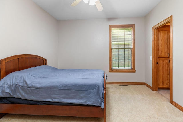 217 E Grace St, Republic, MO 65738 - bedroom featuring light carpet and ceiling fan