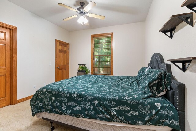 217 E Grace St, Republic, MO 65738 - carpeted bedroom featuring a ceiling fan and baseboards