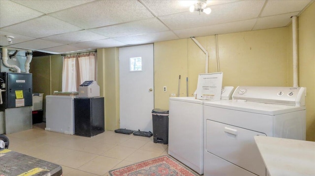 1339 W Business Highway 60-63, Willow Springs, MO 65793 - washroom featuring washing machine and dryer and light tile patterned flooring
