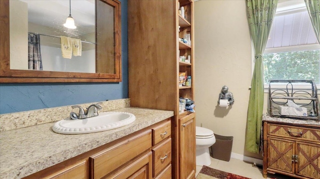 1339 W Business Highway 60-63, Willow Springs, MO 65793 - full bathroom featuring vanity, tile patterned flooring, and curtained shower