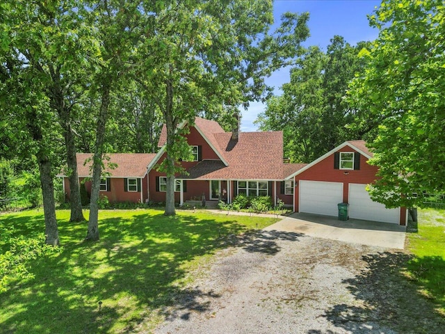 1339 W Business Highway 60-63, Willow Springs, MO 65793 - view of front of property featuring dirt driveway, a garage, and a front yard