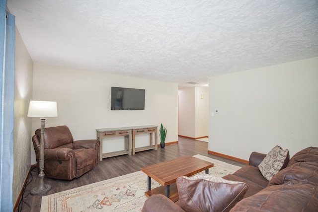 619 Rte H, Greenfield, MO 65661 - living area with wood finished floors and a textured ceiling