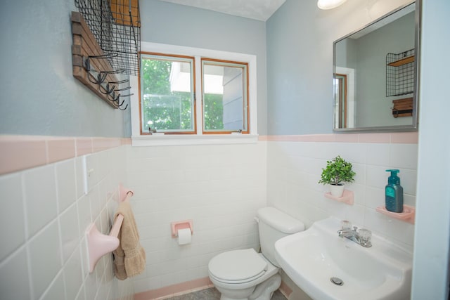 619 Rte H, Greenfield, MO 65661 - half bathroom with tile walls and wainscoting