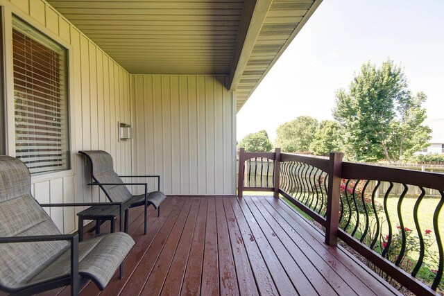 645 Galileo Dr, Nixa, MO 65714 - view of wooden terrace