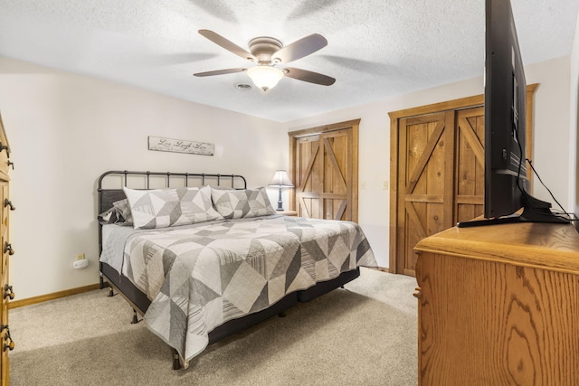 14410 Native Dr, Phillipsburg, MO 65722 - bedroom with light colored carpet and ceiling fan
