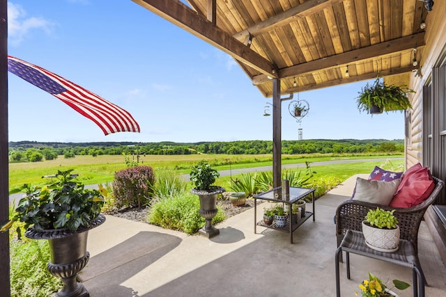 14410 Native Dr, Phillipsburg, MO 65722 - view of patio featuring a view of rural / pastoral area