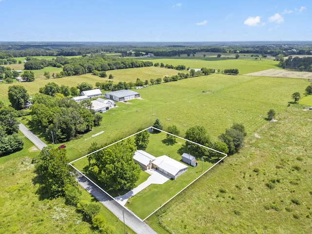 2616 Schupbach Rd, Clever, MO 65631 - aerial view of sparsely populated area featuring property parcel outlined