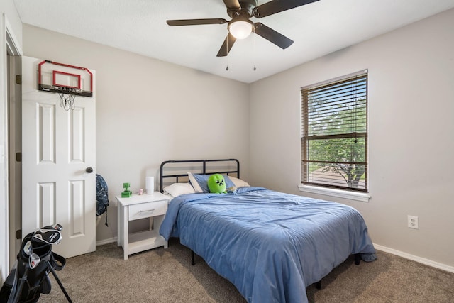 578 Stoney Path, Nixa, MO 65714 - bedroom with carpet and ceiling fan