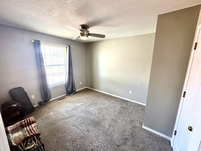 759 S Troy Ave, Springfield, MO 65802 - unfurnished bedroom with carpet floors, a textured ceiling, and ceiling fan