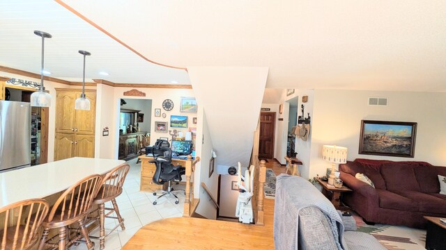 2930 S 175th Rd, El Dorado Springs, MO 64744 - living room featuring recessed lighting and light tile patterned floors