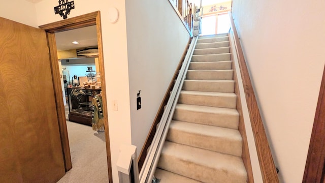 2930 S 175th Rd, El Dorado Springs, MO 64744 - staircase with carpet floors