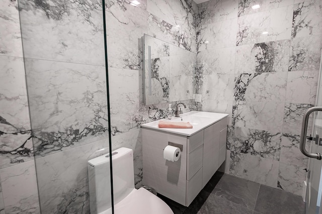 6323 Creeksedge Ct, Ozark, MO 65721 - bathroom featuring vanity and tile walls