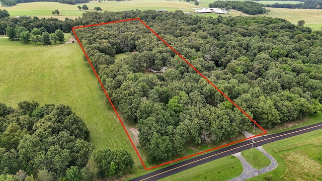 12163 State Highway Tt, Republic, MO 65738 - overview of rural landscape featuring property boundaries highlighted