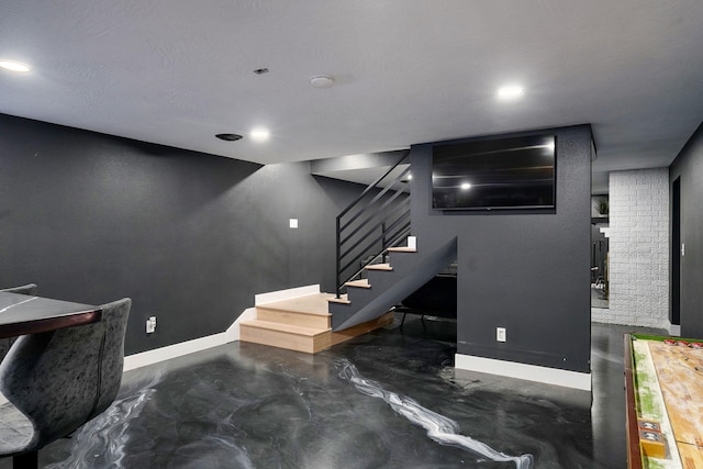 12163 State Highway Tt, Republic, MO 65738 - stairway featuring finished concrete flooring and recessed lighting