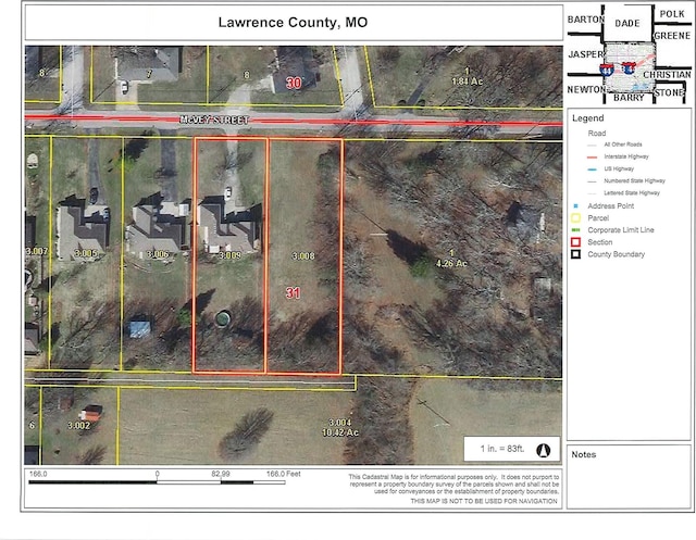 823 Mcvey St, Mount Vernon, MO 65712 - aerial view of property's location