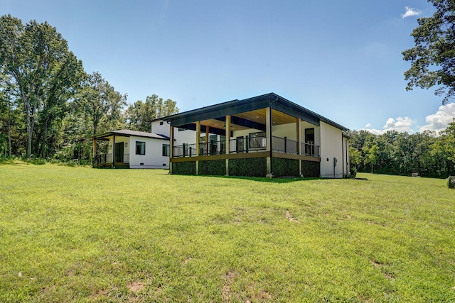 104 Walnut Hill Ln, Ozark, MO 65721 - rear view of property featuring a yard