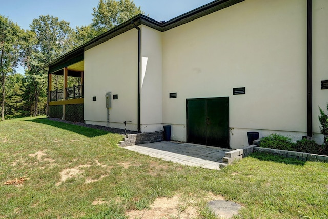 104 Walnut Hill Ln, Ozark, MO 65721 - view of home's exterior with a yard and stucco siding