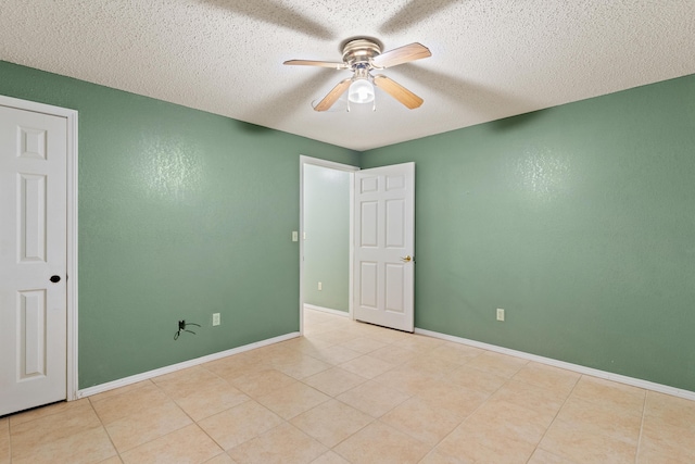 8756 W Farm Rd Unit 124, Springfield, MO 65802 - unfurnished room featuring a ceiling fan, a textured ceiling, and tile patterned floors