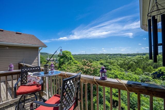 2915 Vineyards Pkwy Unit 6, Branson, MO 65616 - wooden deck featuring a view of trees