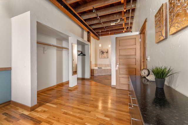 509 W Olive St Unit 206, Springfield, MO 65806 - corridor with light wood-type flooring