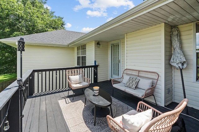 2602 S 15th Ave, Ozark, MO 65721 - wooden terrace featuring outdoor lounge area