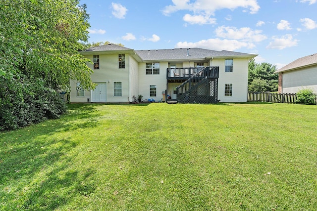 2602 S 15th Ave, Ozark, MO 65721 - back of house with stairway and a deck