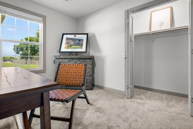 620 E Summit St, Bolivar, MO 65613 - home office featuring light carpet and baseboards