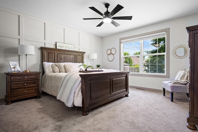 620 E Summit St, Bolivar, MO 65613 - bedroom featuring light carpet and ceiling fan