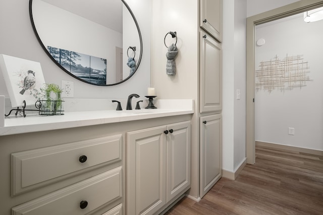 620 E Summit St, Bolivar, MO 65613 - bathroom with wood finished floors and vanity